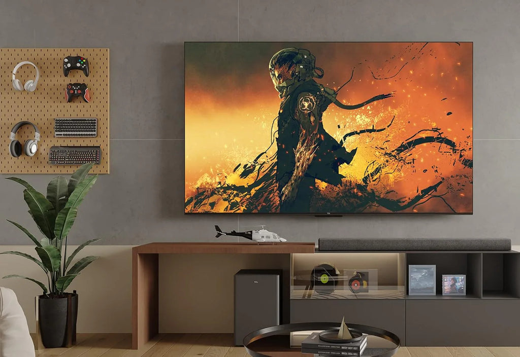 TCL 65V6C 65-calowy bezpośredni telewizor LED, 4K HDR TV, Smart TV Powered by Google (Dolby Audio, Motion Clarity, kompatybilny z Google Assistant & Alexa, 2025 nowy model)