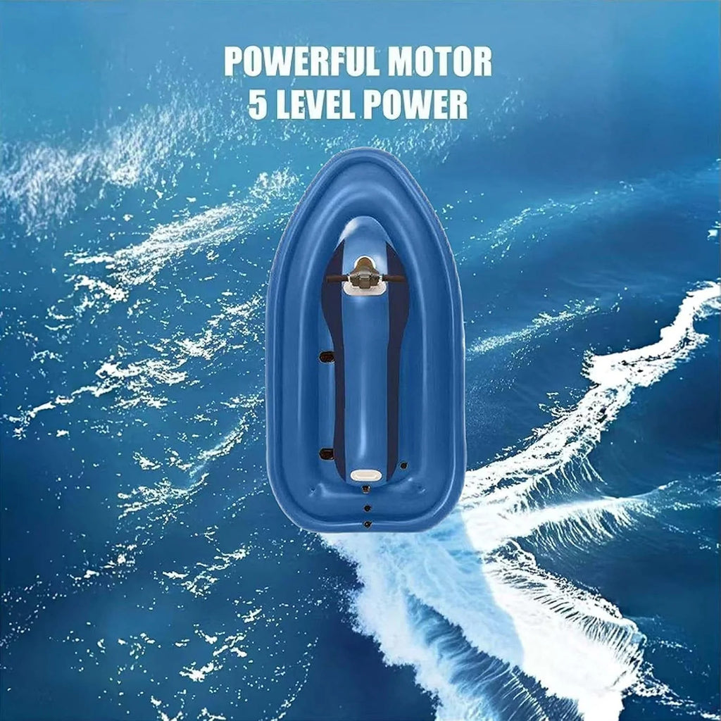 Elektryczny Podwodny Skuter Wodny, Ze Wspomaganiem Do Nurkowania Podwodnego, Nadmuchiwana MotoróWka Do Jazdy Rodzic-Dziecko 1-2 Osoby,Motorboat+500W16A