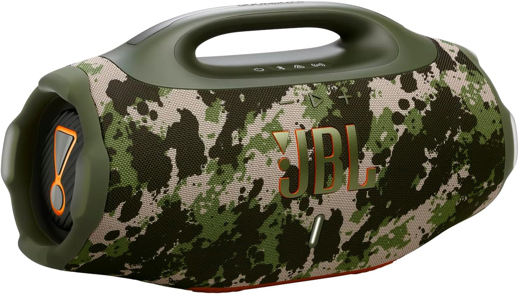 JBL Boombox 4 – przenośny głośnik Bluetooth z dźwiękiem JBL Pro Sound i AI Sound Boost, wodoodporny, pyłoszczelny (IP68), do 34 h odtwarzania, Auracast, 2 tryby wzmocnienia basu, czarny
