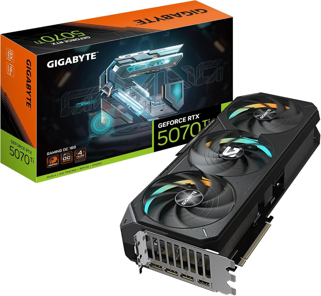Gigabyte GeForce RTX 5070 Ti GAMING OC 16G karta graficzna - 16 GB GDDR7, 256bit, PCI-E 5.0, 2588 MHz Core Clock, 3 x DP 2.1a, 1 x HDMI 2.1b, NVIDIA DLSS 4, GV-N507TGAMING OC-16GD
