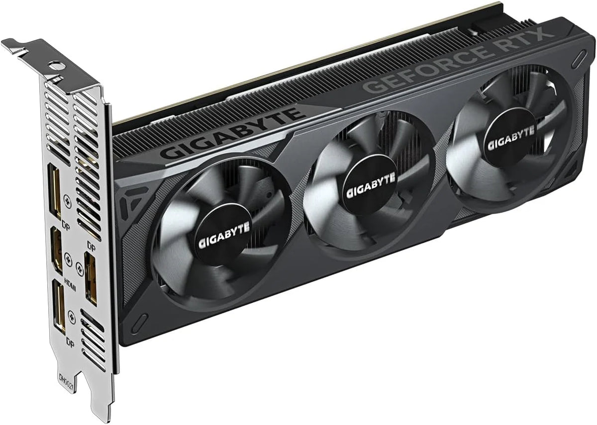 Gigabyte GeForce RTX 5060 OC niskoprofilowa karta graficzna 8G, 8 GB GDDR7, 128 bit, PCI-E 5.0, 2512 MHz Core Clock, 3 x DisplayPort, 1 x HDMI, GV-N5060OC-8GL