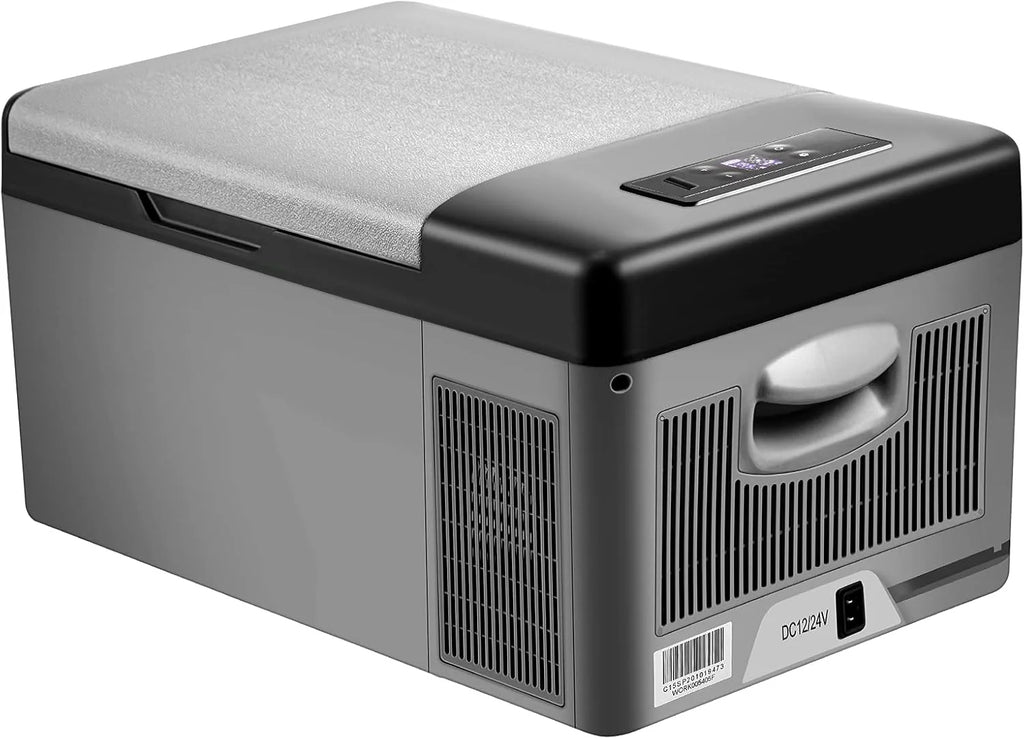 VEVOR Przenośna lodówka elektryczna 80 W, 12/24 V, wydajne chłodzenie -20℃ - 20℃ z niskim poziomem hałasu 45 dB, do samochodów i kamperów (55 l)