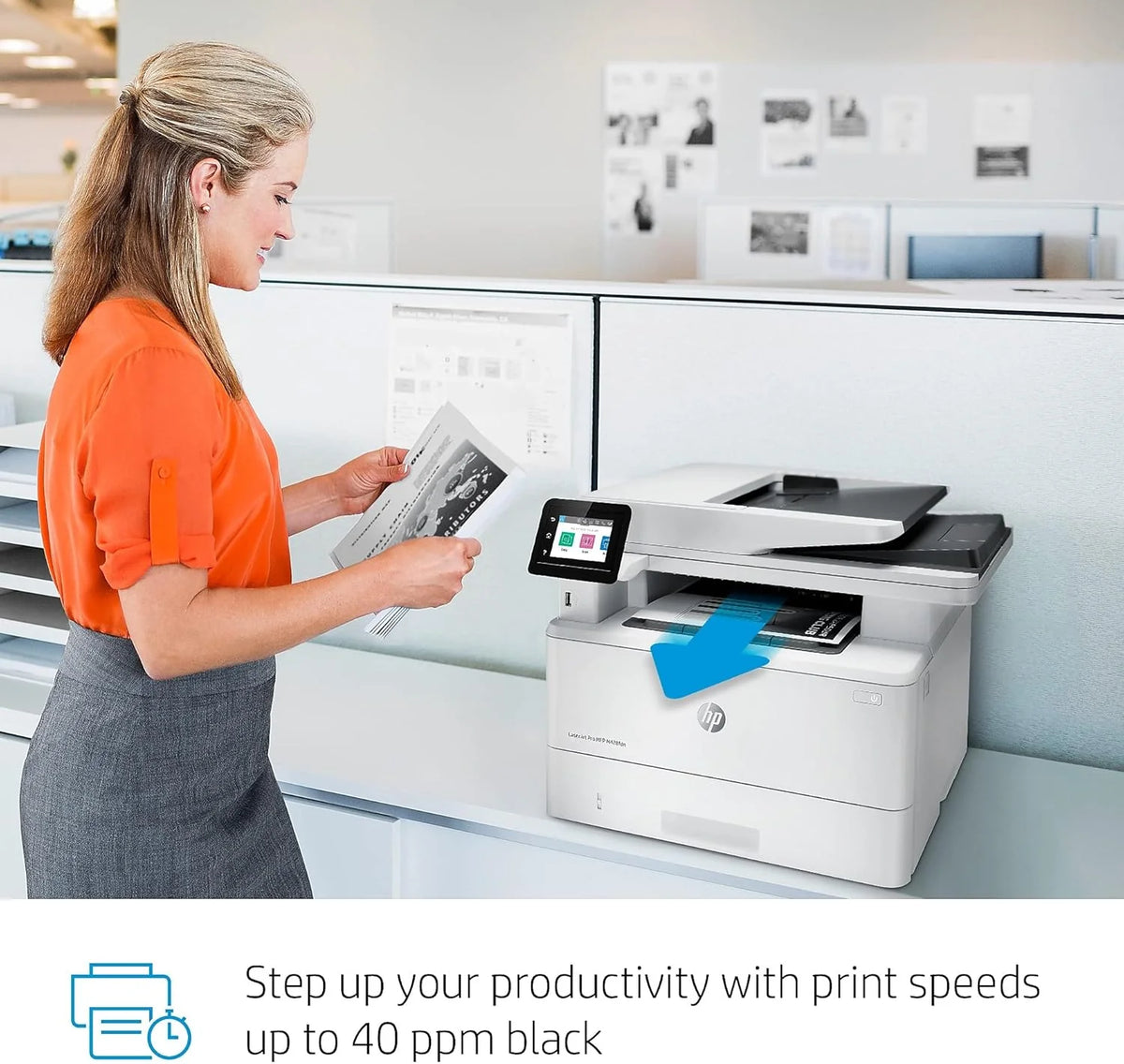 HP LaserJet Pro M428fdw wielofunkcyjna drukarka laserowa (drukarka, skaner, kopiarka, faks, WLAN, LAN, duplex, Airprint), biała, 4 w 1
