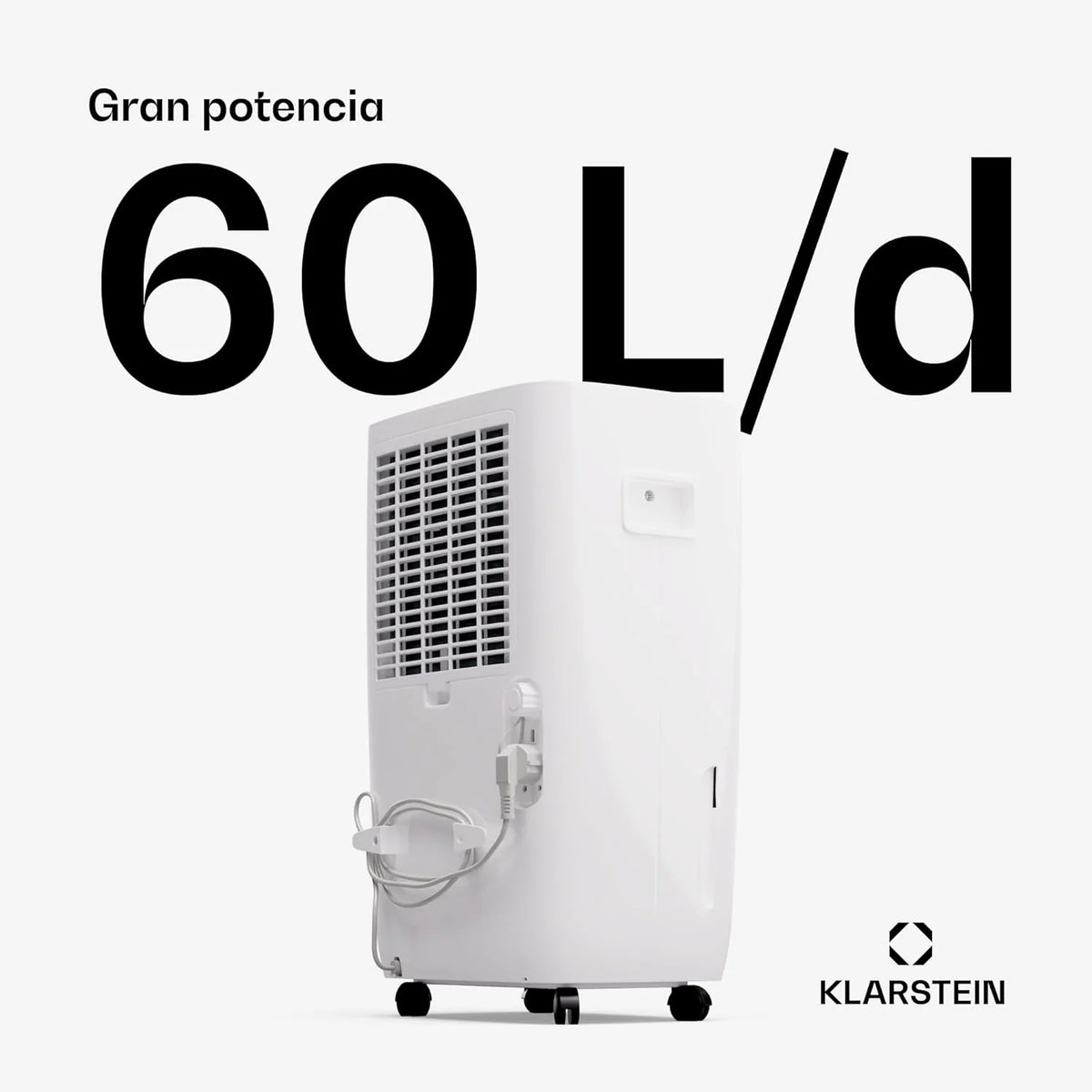 Klarstein Elektryczny osuszacz powietrza do 65 m2, inteligentny osuszacz powietrza do mieszkania, łazienki i piwnicy, cichy, elektryczny osuszacz powietrza z aplikacją WLAN IoT, suszarka budowlana o