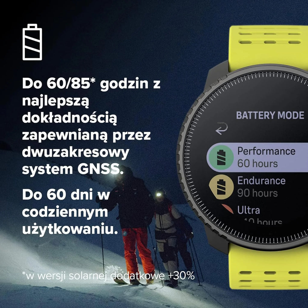 SUUNTO Vertical – Przygodowy zegarek GPS, monitor aktywności, dwupasmowy GNSS i mapy offline, obsługa ponad 95 dyscyplin sportowych, wskaźniki treningowe i analiza regeneracji.