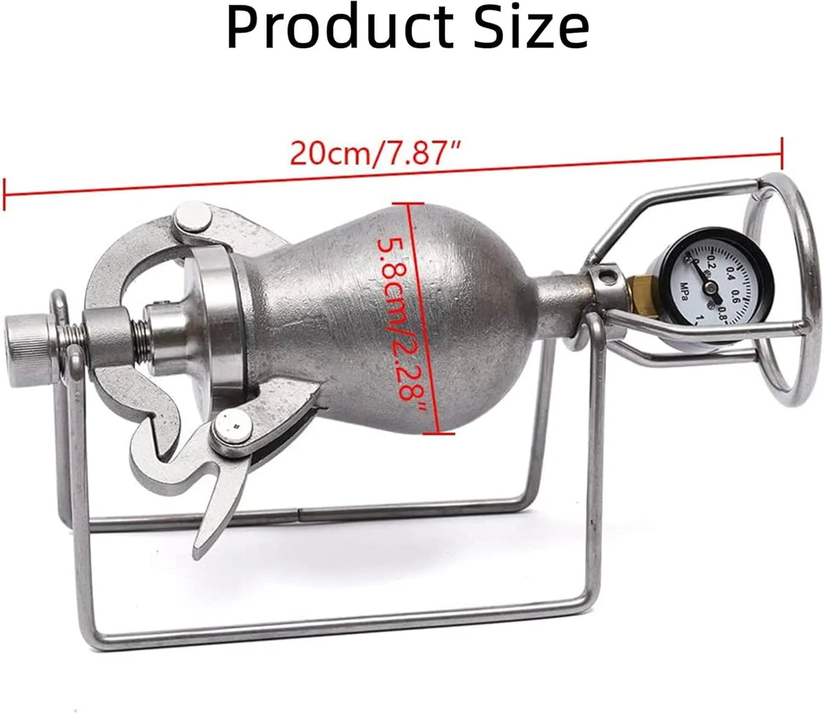 Retro maszyna do popcornu z miernikiem - maszyna do popcornu z korbką, mini popcorn ze stali nierdzewnej - na imprezę domową, mała 100 ml ，Maszyna do popcornu(Large 260ml)