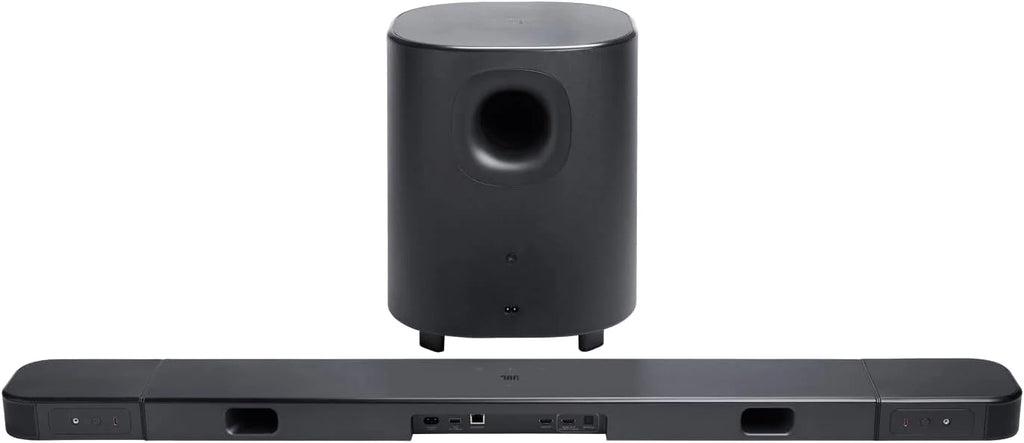 JBL Bar 1300 MK2 – 11.1.4-kanałowy soundbar Bluetooth do telewizora z odłączanymi głośnikami, 8-calowym subwooferem, Dolby Atmos i DTS:X, HDMI eARC, Wi-Fi, PureVoice 2.0 i MultiBeam 3.0, czarny