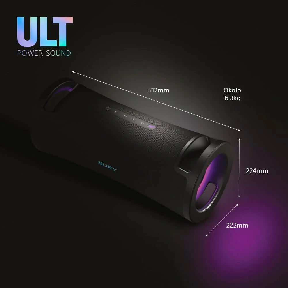 Sony Ult Field 7 SRSULT70B.EU8 Głośnik Bluetooth, Czarny, 100 W, 6.3 kg
