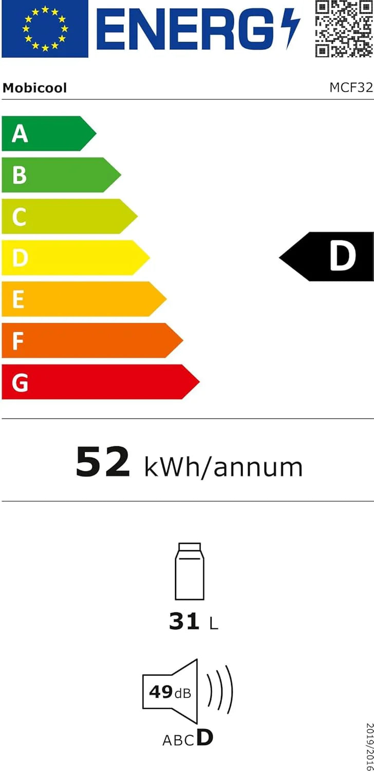 MOBICOOL MCF40 lodówka kompresorowa 38L – 12V, 24V i 230V – Przenośna lodówka do auta, kampera, kempingu, ciężarówki i outdoor – Niezawodne chłodzenie podczas podróży i wycieczek