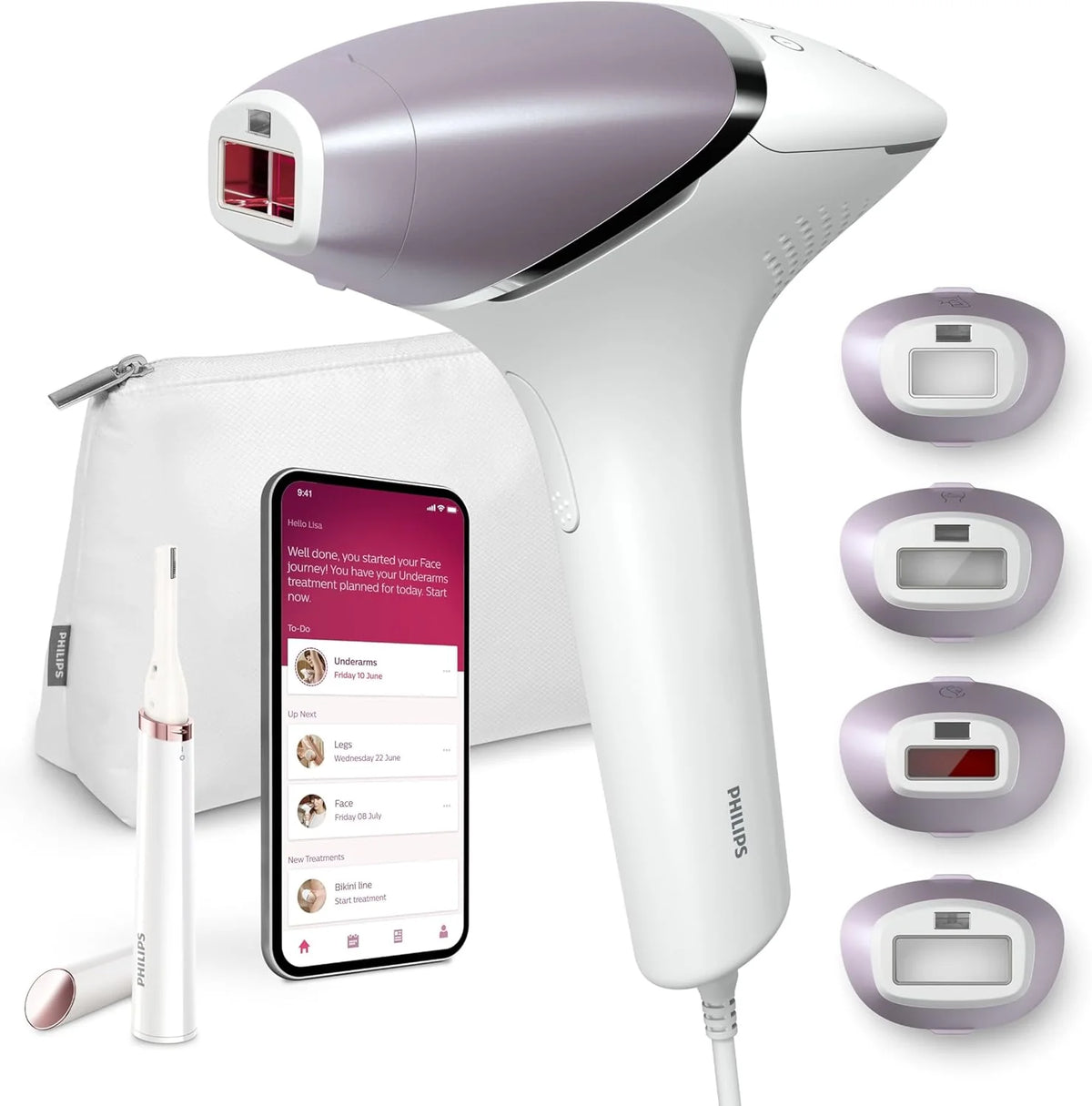 Philips Lumea Prestige BRI949/00 Urządzenie do Usuwania Włosów, Biały, 1,16 kg