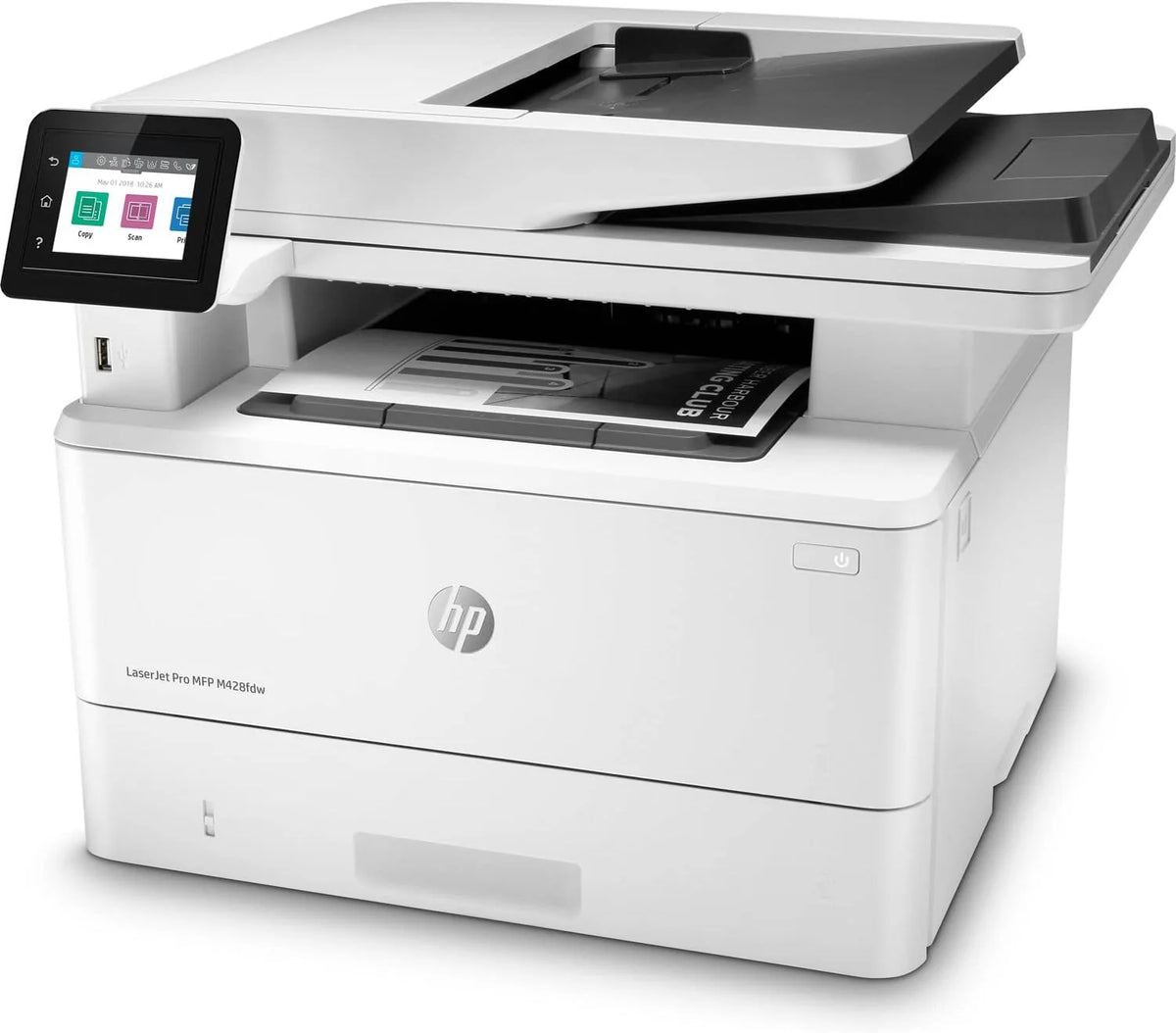 HP LaserJet Pro M428fdw wielofunkcyjna drukarka laserowa (drukarka, skaner, kopiarka, faks, WLAN, LAN, duplex, Airprint), biała, 4 w 1