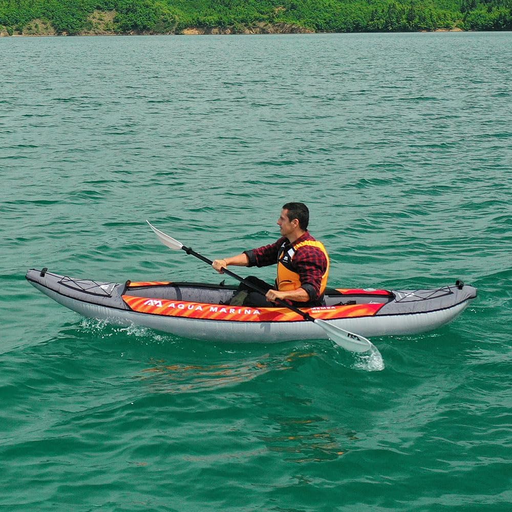 Aqua Marina Memba-330, nadmuchiwany kajak rekreacyjny dla 1 osoby, długość 330 cm, pomarańczowy