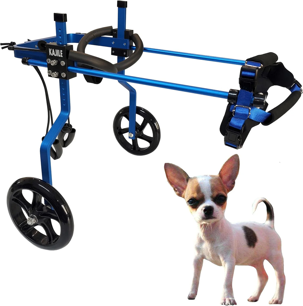Regulowane 2 koła wózek dla psa,XXL-2 Rozmiar Dla Niepełnosprawnych Rehabilitacja tylnych łap psa, Fit Wysokość 55-70cm, Szerokość 24-32cm, Długość 35-45cm