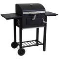 Czarny metalowy samochód z Barbacoa