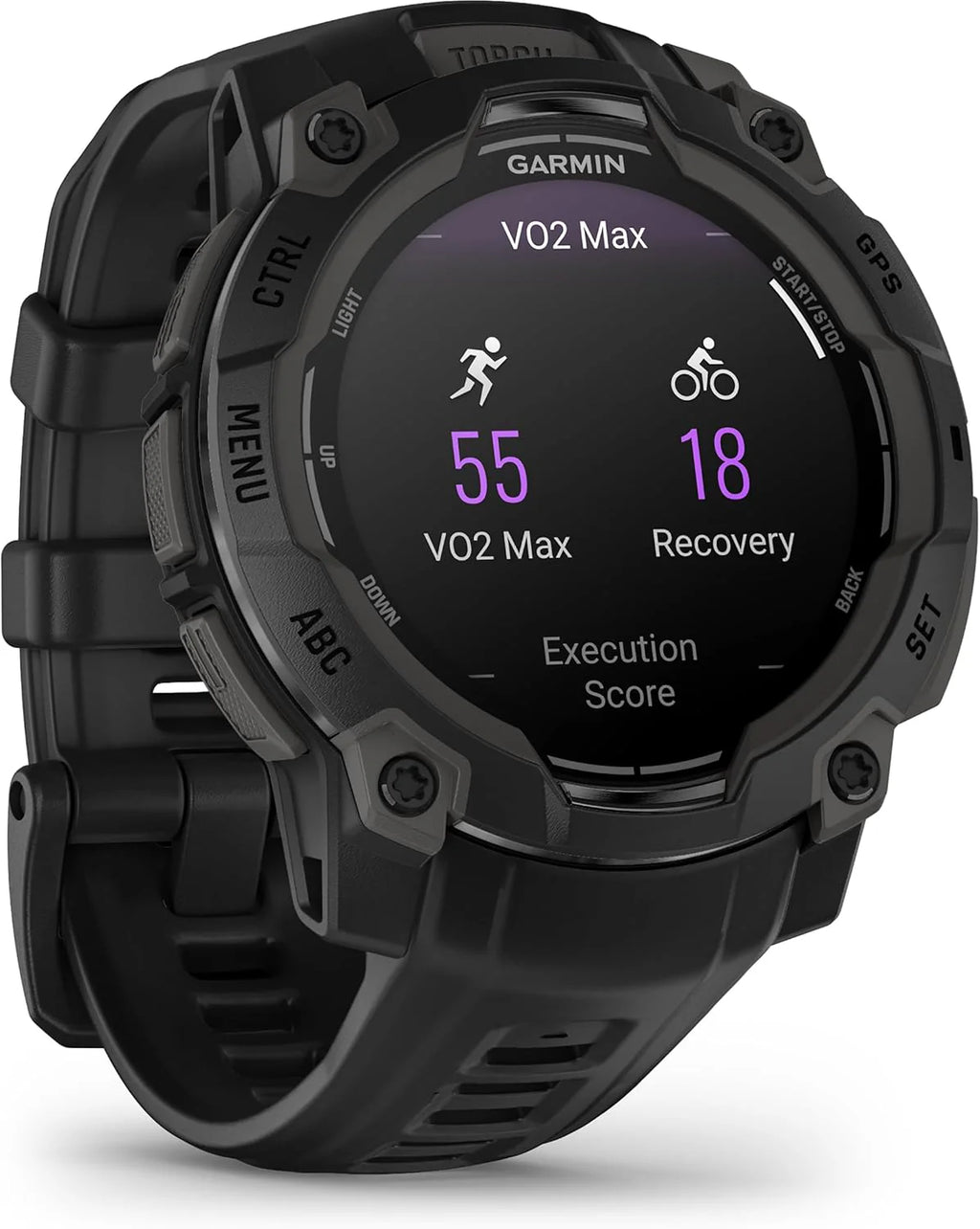 Garmin Instinct 3 SOLAR Wytrzymały Smartwatch GPS, 45 mm, Wbudowane Aplikacje Sportowe i Zdrowotne, Latarka LED, 10ATM, Sunburst