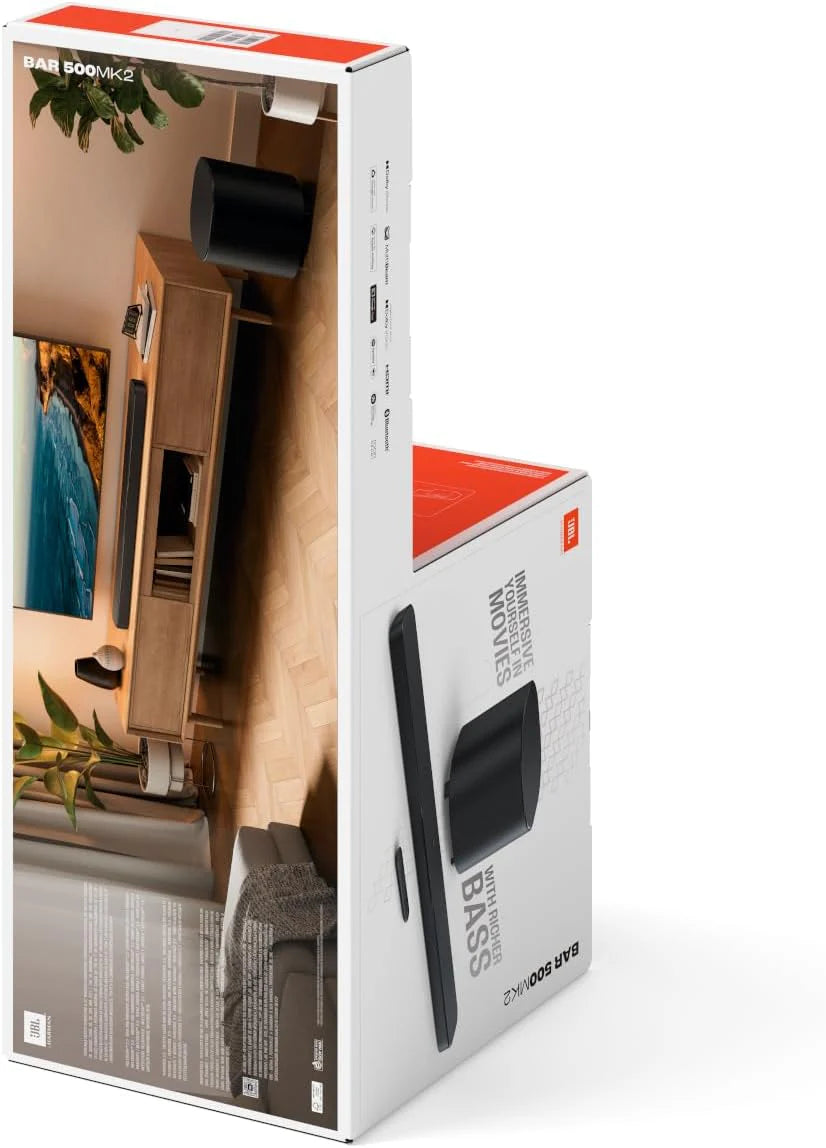 JBL Bar 1300 MK2 – 11.1.4-kanałowy soundbar Bluetooth do telewizora z odłączanymi głośnikami, 8-calowym subwooferem, Dolby Atmos i DTS:X, HDMI eARC, Wi-Fi, PureVoice 2.0 i MultiBeam 3.0, czarny