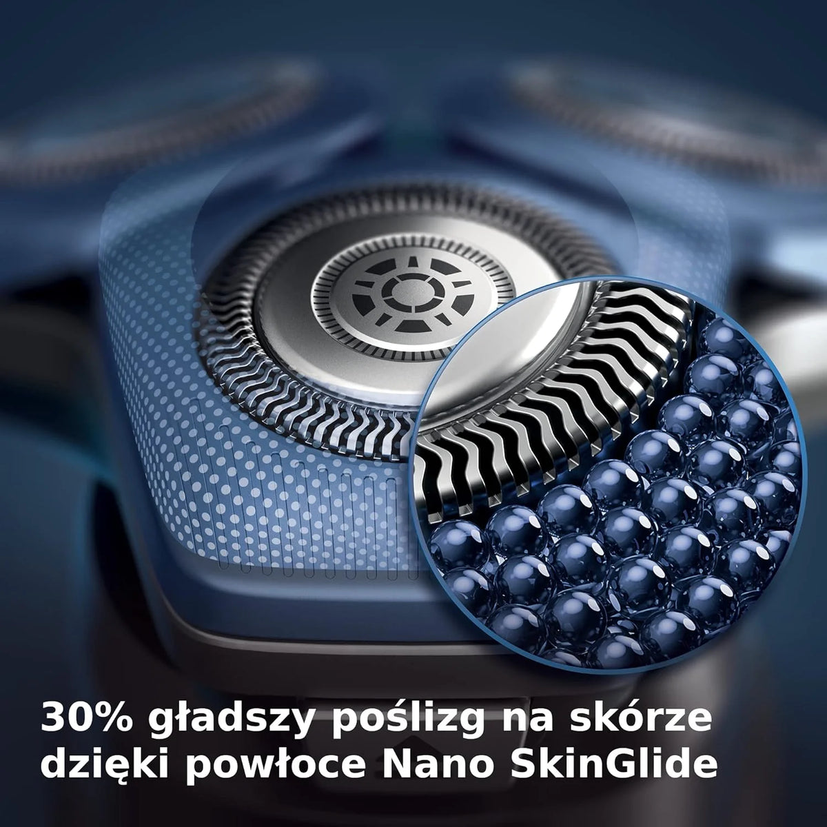 Philips Golarka Series 7000 – golarka elektryczna do golenia na mokro i na sucho z technologią SkinIQ z wysuwanym trymerem, pojemnikiem do szybkiego czyszczenia i wkładem, Philips One Blade