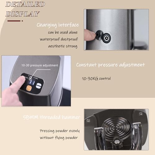 Inteligentna maszyna do espresso Tamper Machine Auto Fill 58mm Portafilter, Regulowane ciśnienie 10-30kg, Heavy Duty Base for Home Barista, Szybka stacja do pomocy dla kochanków