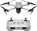 DJI Air 3 (DJI RC-N2), dron ze średnimi, podwójnymi kamerami telewizyjnymi i szerokokątnymi, maks. czas lotu 46-Min, wszechkierunkowe wyczuwanie przeszkód, zdjęcia 48MP, wideo 4K/60 kl./s HDR, C1
