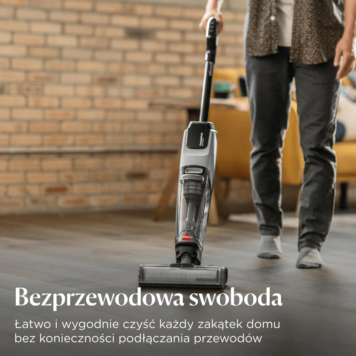 BISSELL CrossWave OmniForce, Odkurzacz Bezprzewodowy Mokro i Sucho, Odkurzanie i Mycie lub tryb Wyłącznie Odkurzania, Odkurzacz Piorący o Wysokiej Mocy, 240m² Czyszczenia Wielopowierzchniowego, 3912N