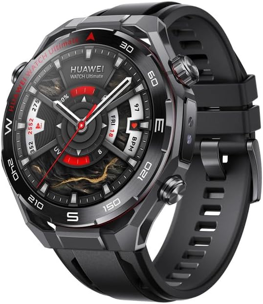 HUAWEI Watch Ultimate 2, inteligentny zegarek GPS, płynny metal na bazie cyrkonu, nurkowanie do 150 metrów, komunikacja podwodna oparta na dźwięku, dokładny monitoring zdrowia, eSIM, czarny