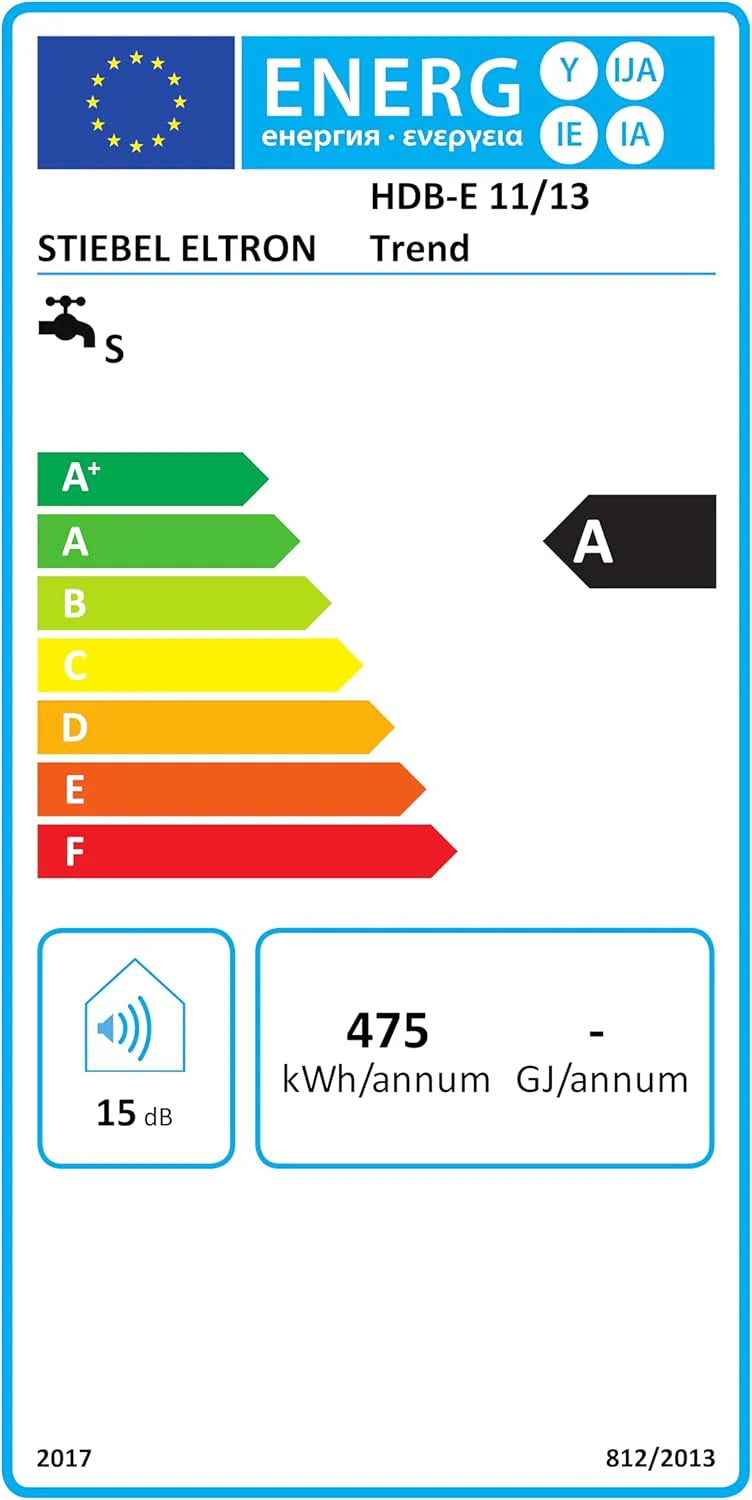 STIEBEL ELTRON Najnowsza generacja elektronicznego podgrzewacza wody HDB-E 11/13 Trend, energooszczędny dzięki technologii 2i, regulacja żądanej temperatury, 204208
