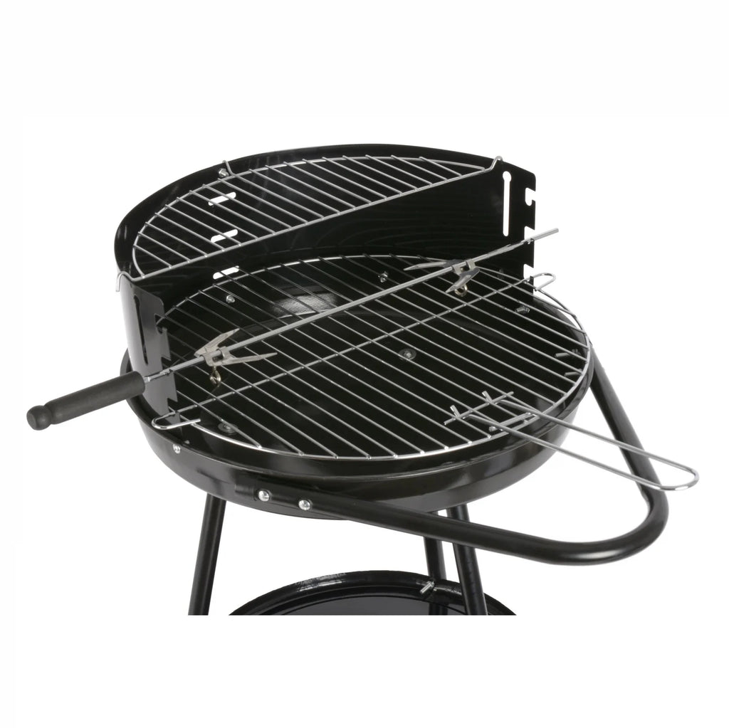 Okrągły grill z uchwytami i kółkami Idealcasa