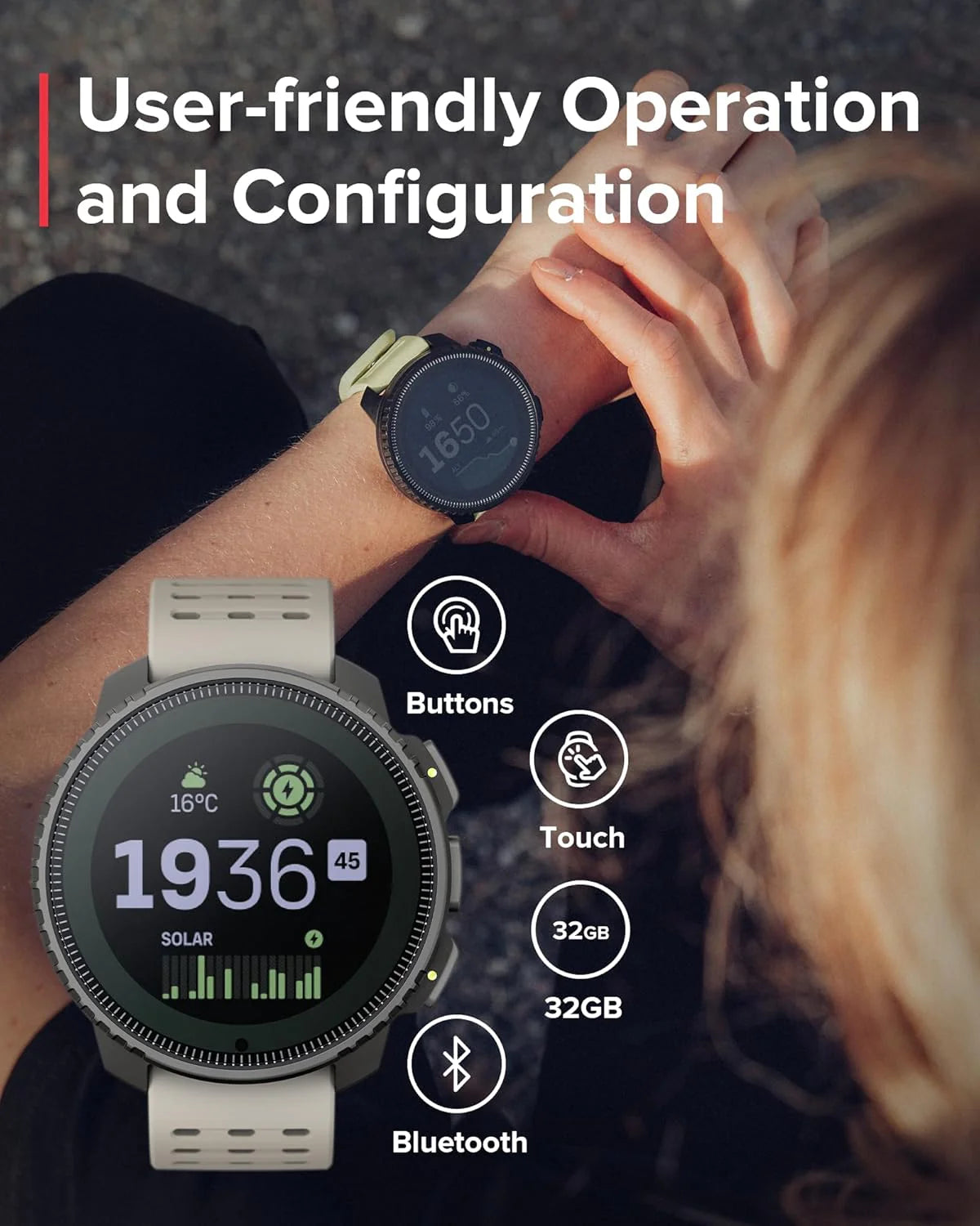 SUUNTO Vertical – Przygodowy zegarek GPS, monitor aktywności, dwupasmowy GNSS i mapy offline, obsługa ponad 95 dyscyplin sportowych, wskaźniki treningowe i analiza regeneracji.