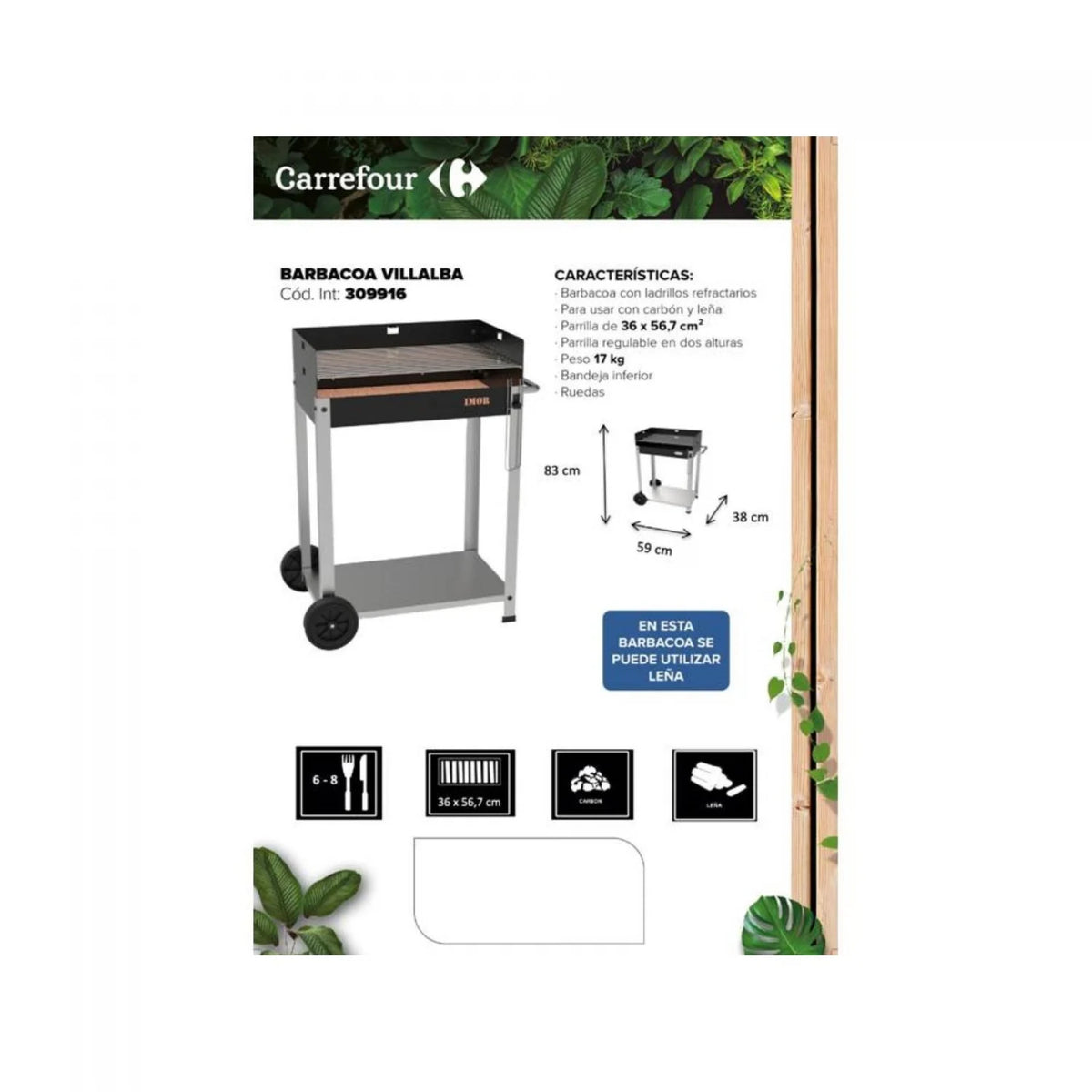 Grill węglowy, Villalba