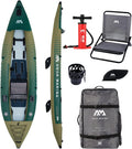 Aqua Marina CALIBER 398 Kajak Fusion, wędkarski, dla 1/2 osób, 398 cm, zielony