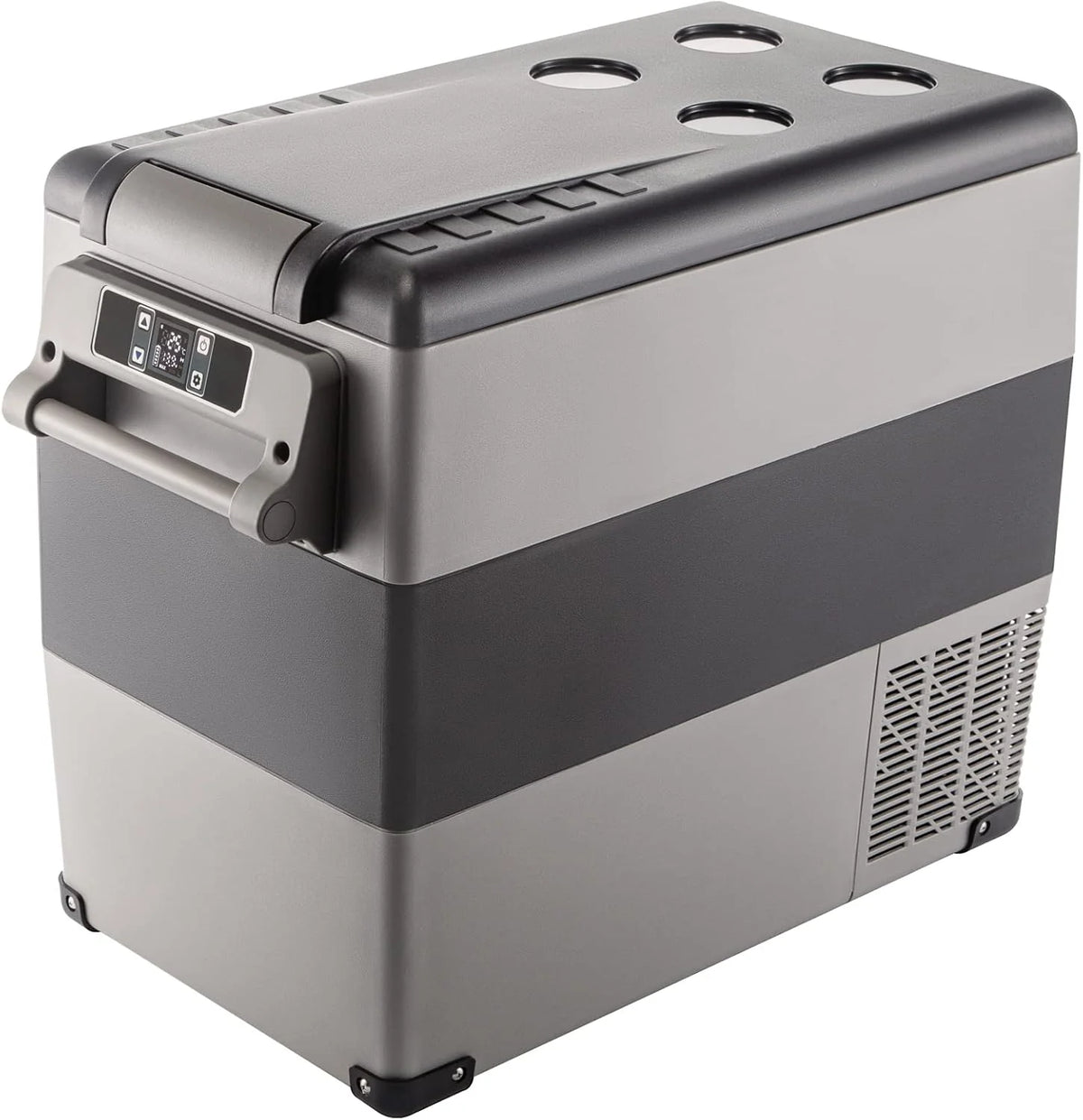 VEVOR Przenośna lodówka elektryczna 80 W, 12/24 V, wydajne chłodzenie -20℃ - 20℃ z niskim poziomem hałasu 45 dB, do samochodów i kamperów (55 l)