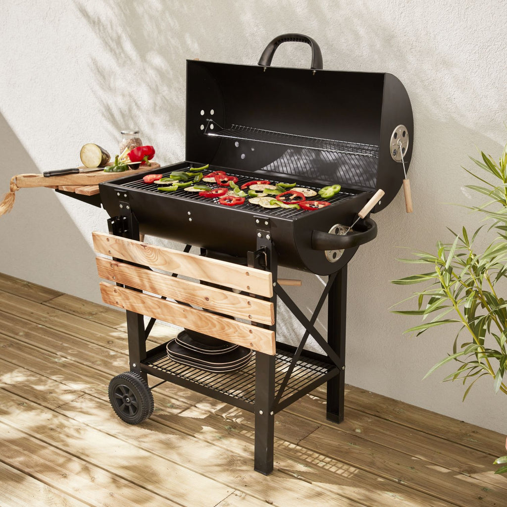 Grill węglowy Serge Black z pojemnikiem na popiół -