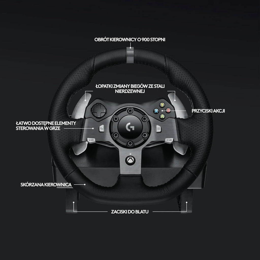 Logitech G G29 SE Driving Force, kierownica i pedały wyścigowe, siłowe sprzężenie zwrotne, prawdziwa skóra + Driving Force Shifter, dźwignia zmiany biegów - do konsol PS5, PS4 i PC/Mac - Czarny