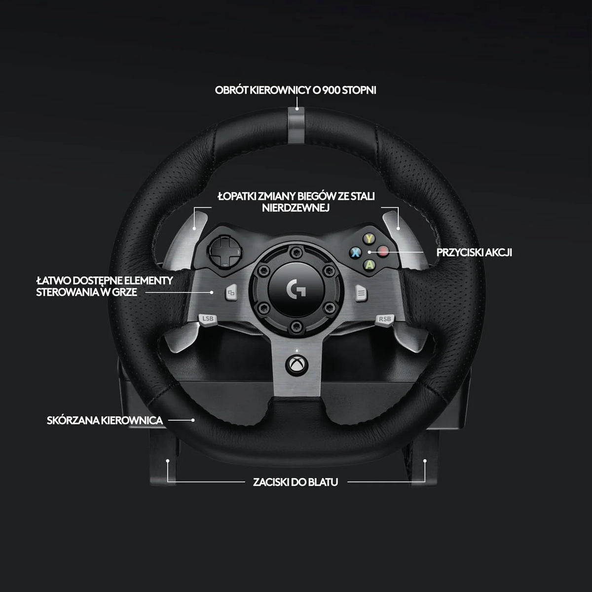 Logitech G G29 SE Driving Force, kierownica i pedały wyścigowe, siłowe sprzężenie zwrotne, prawdziwa skóra + Driving Force Shifter, dźwignia zmiany biegów - do konsol PS5, PS4 i PC/Mac - Czarny