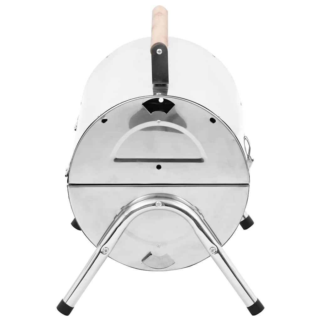 Grill węglowy stołowy ze stali nierdzewnej, podwójny, vidaxl