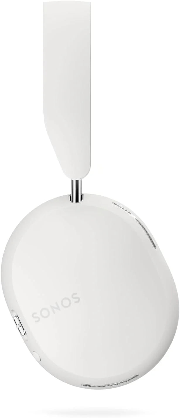 Sonos Ace – Bezprzewodowe słuchawki Bluetooth z redukcją szumów – Do 30 godzin pracy na baterii – Dźwięk przestrzenny – Dynamiczne śledzenie głowy – Białe