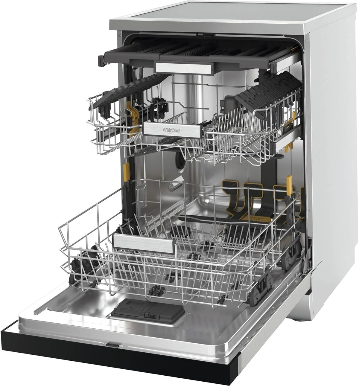 Whirlpool W7F HS51 X - Zmywarka, n 15 Koce, nierdzewna, 8 programów [Klasa energetyczna B]