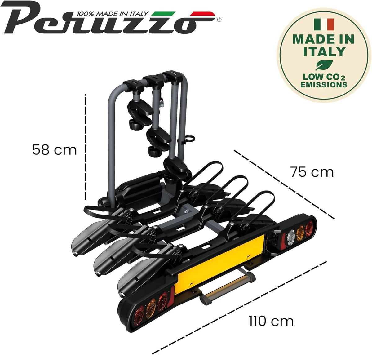Peruzzo 708/3 Bagażnik, Czarny, 100 x 80 x 70 cm