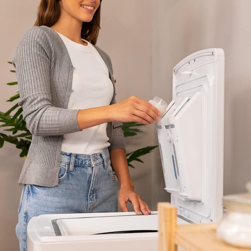 Cecotec Pralka ładowana powyżej 8 kg Bolero Dresscode Top Max 80 Inverter A. 1900 W, 1300 obr./min, 16 programów, silnik inwerterowy Plus, funkcja pary, klasa A