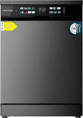 Cecotec Zmywarka do zabudowy Bolero Aguazero 6210 Dark D. 60 cm, 15 koców, klasa D, Display Color, trzecia taca, 14programy, podwójna strefa, elektroniczny Aquastop, regulowana taca, AutoClean
