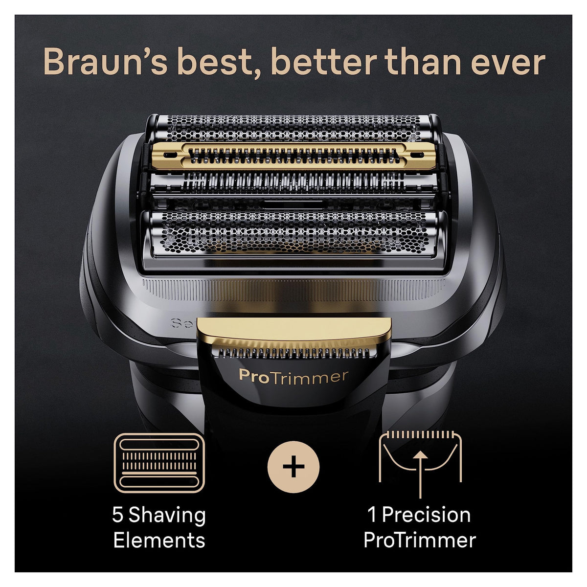 Braun Golarka elektryczna Series 9 Pro z głowicą 4+1, elektryczna maszynka do golenia dla mężczyzn z trymerem ProLift, centrum SmartCare 5 w 1 i skórzanym etui podróżnym, 2-pinowa wtyczka p