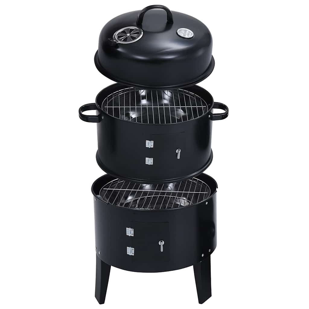 Grill węglowy 3 w 1, wędzarnia, 40 x 80 cm, Vidaxl