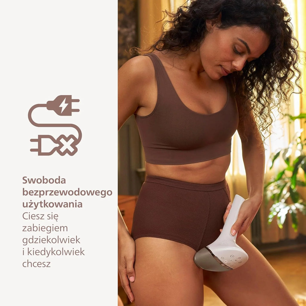 Philips Lumea Urządzenie IPL z serii 9000 — urządzenie do usuwania włosów, alternatywa dla laserowego usuwania włosów, technologia SenseIQ, 3 nasadki: do ciała, twarzy i precyzyjna, BRI955/00