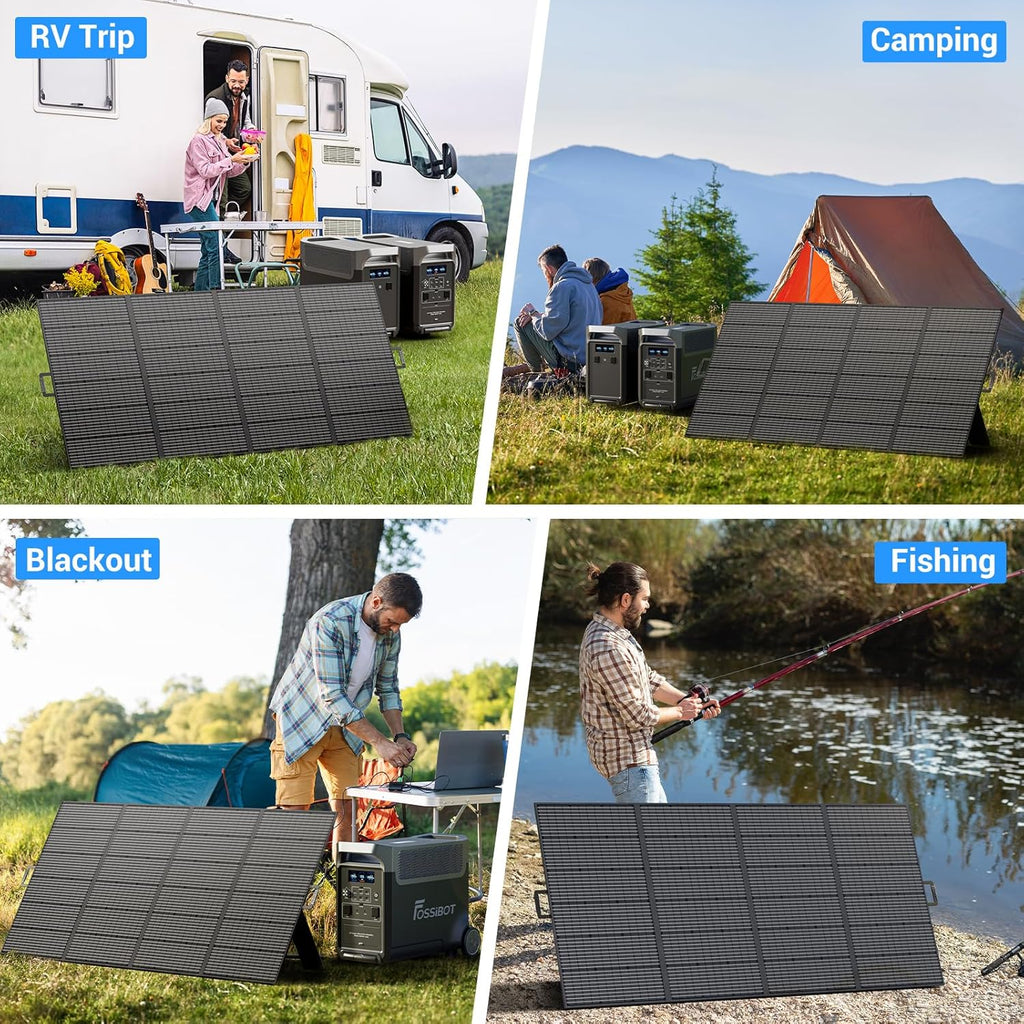 FOSSiBOT - PL | DYSTRYBUCJA | SP420 | 420W | Panel solarny | MC4 | do przenośnej stacji zasilania F2400 F3600