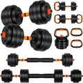 Regulowany zestaw hantli, zestaw hantli 20/30/50/31.8 kg ze złączem, zestaw hantli 4 w 1, używany jako sztanga, kettlebell, stojak push-up, ćwiczenia fitness do domowej siłowni odpowiednie dla