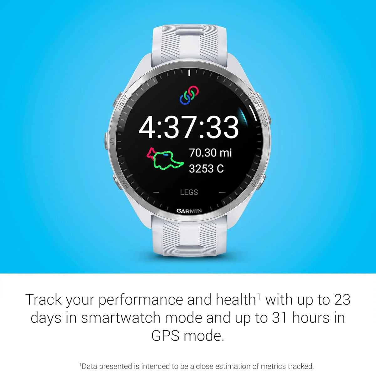 Garmin Forerunner® 965 Inteligentny zegarek do biegania, kolorowy wyświetlacz AMOLED, pomiary treningu i informacje o odzyskiwaniu, czarny i pudrowo-szary, 010-02809-00