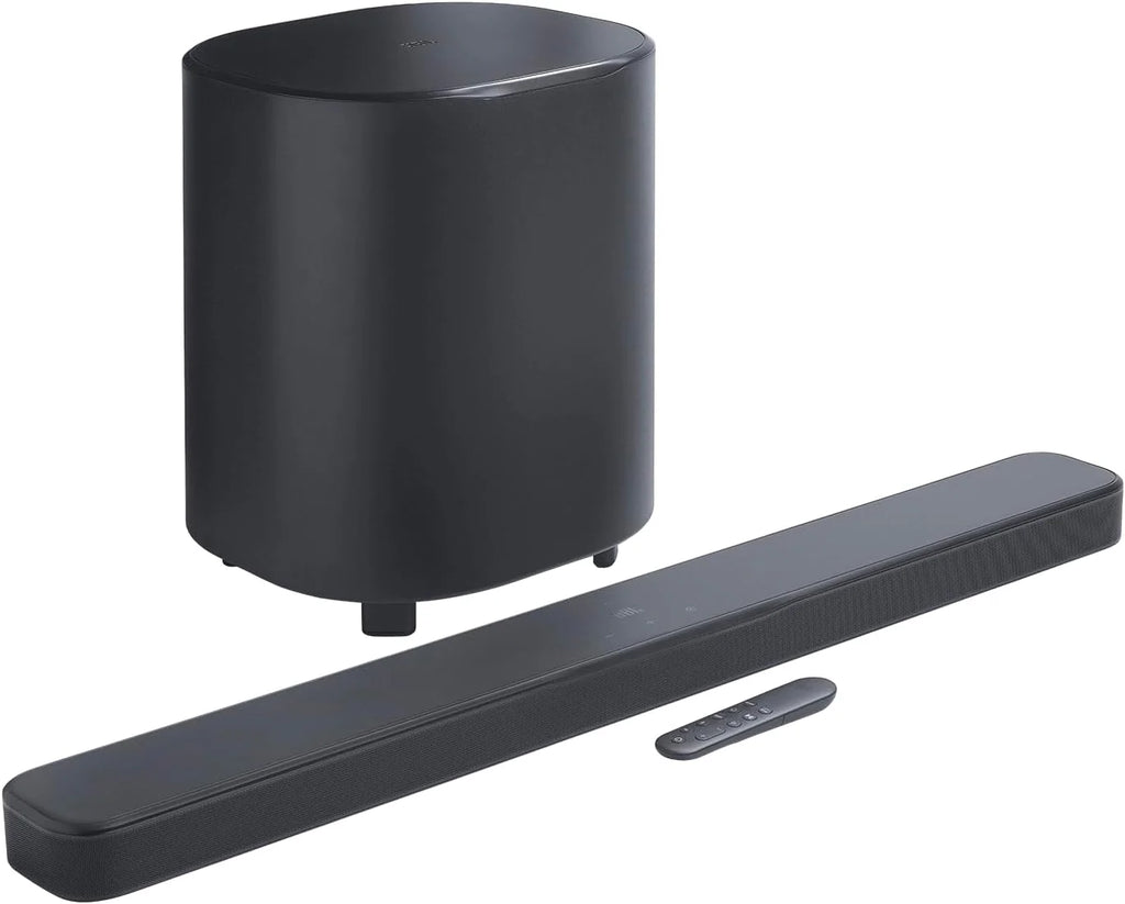 JBL Bar 1300 MK2 – 11.1.4-kanałowy soundbar Bluetooth do telewizora z odłączanymi głośnikami, 8-calowym subwooferem, Dolby Atmos i DTS:X, HDMI eARC, Wi-Fi, PureVoice 2.0 i MultiBeam 3.0, czarny