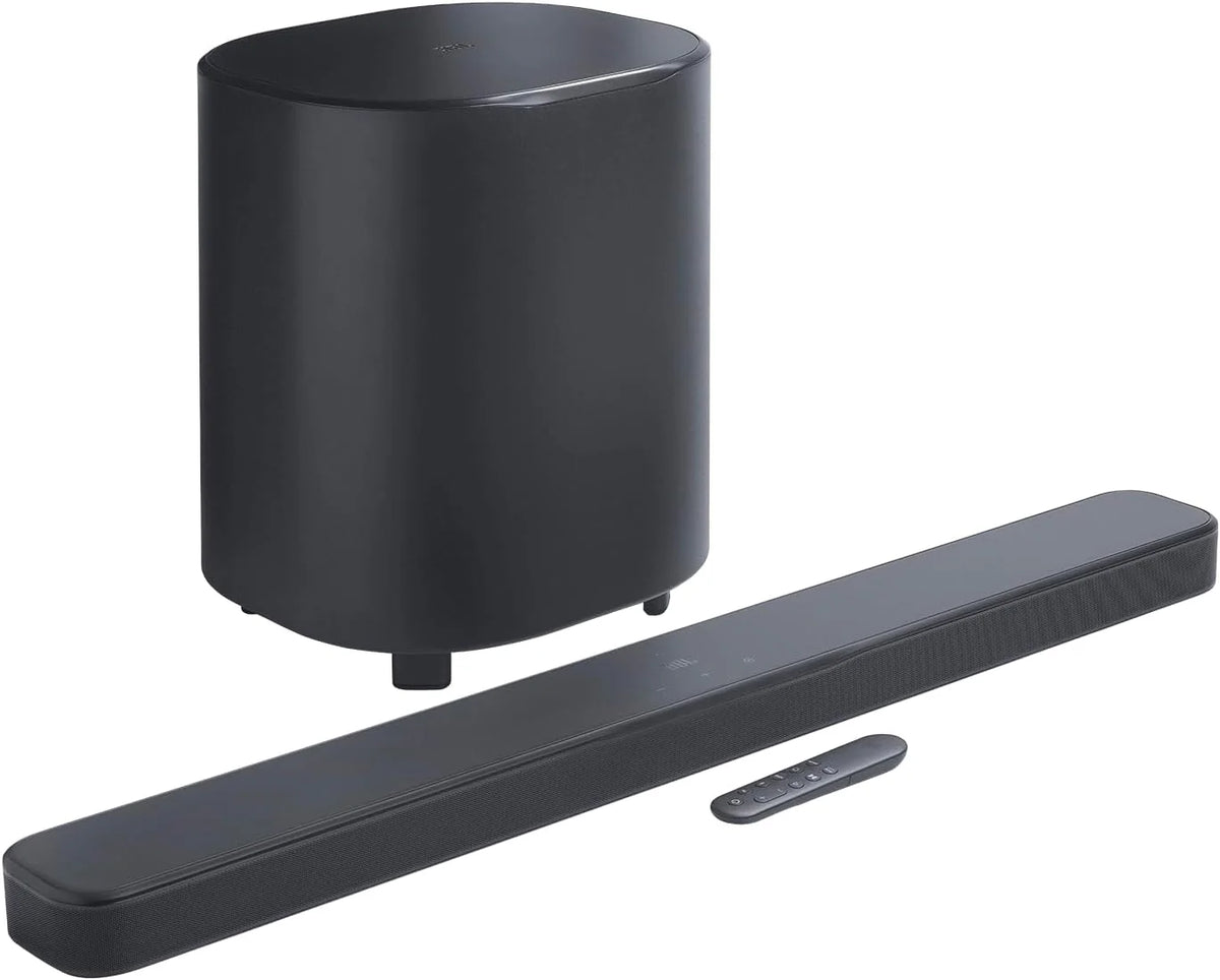 JBL Bar 1300 MK2 – 11.1.4-kanałowy soundbar Bluetooth do telewizora z odłączanymi głośnikami, 8-calowym subwooferem, Dolby Atmos i DTS:X, HDMI eARC, Wi-Fi, PureVoice 2.0 i MultiBeam 3.0, czarny