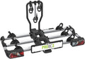 EUFAB 11602 ProBC3 bagażnik rowerowy na 3 rowery/rowery elektryczne, obciążenie użytkowe 60 kg, wstępnie zmontowany, składany za pomocą pedału nożnego, możliwość rozszerzenia na 4, szyny aluminiowe