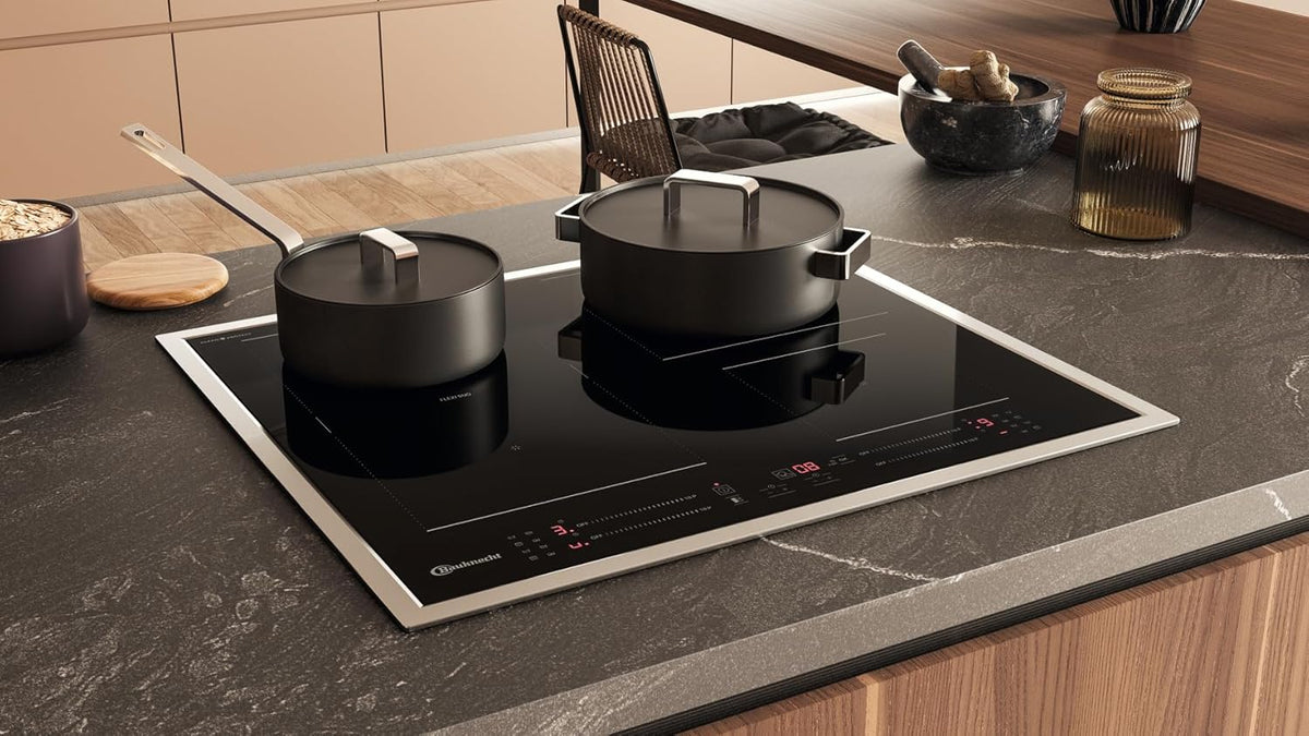 Bauknecht BS 5460C CPFT indukcyjna funkcja wzmacniacza płyty grzewczej, CleanProtect-Touch Control, sterowanie Flexi Duo-Simmer, wskaźnik ciepła resztkowego